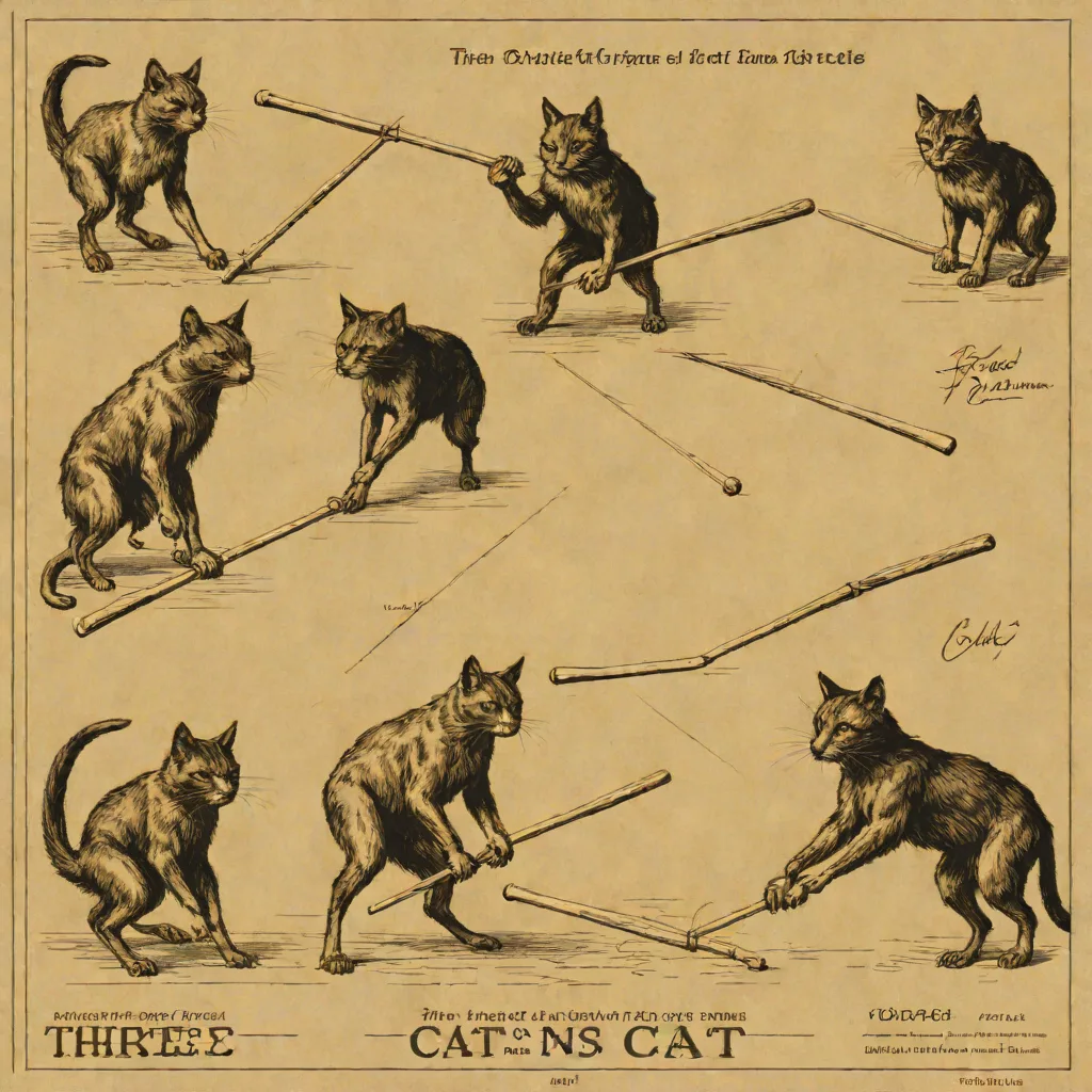 Three old cat