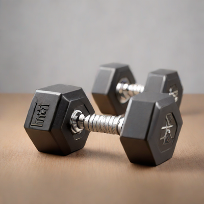 Titan Fitness Rubber Hex Dumbbell Set