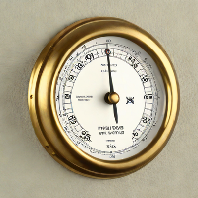 Telamon Antique Brass Barometer