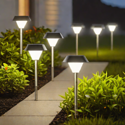 URPOWER Solar Pathway Lights (6-Pack, Warm White)