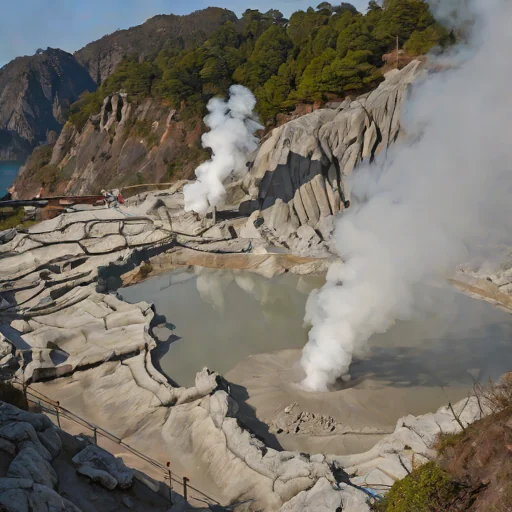 Unzen fumaroles