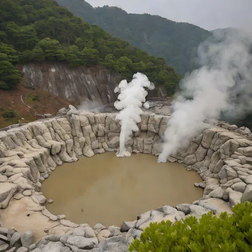 Unzen Jigoku fumaroles