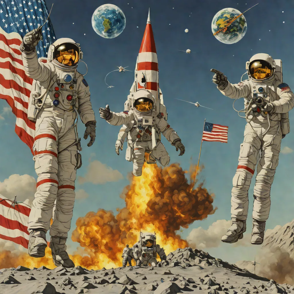 USA vs Soviet Union (Cold War space race)