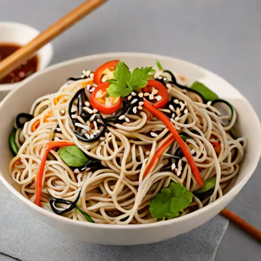 Vegan Japchae (Glass Noodles)