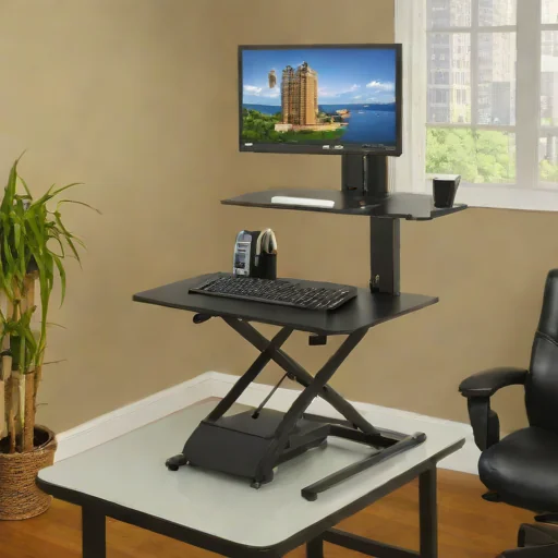 Victor DC700 High Rise Adjustable Desktop Workstation