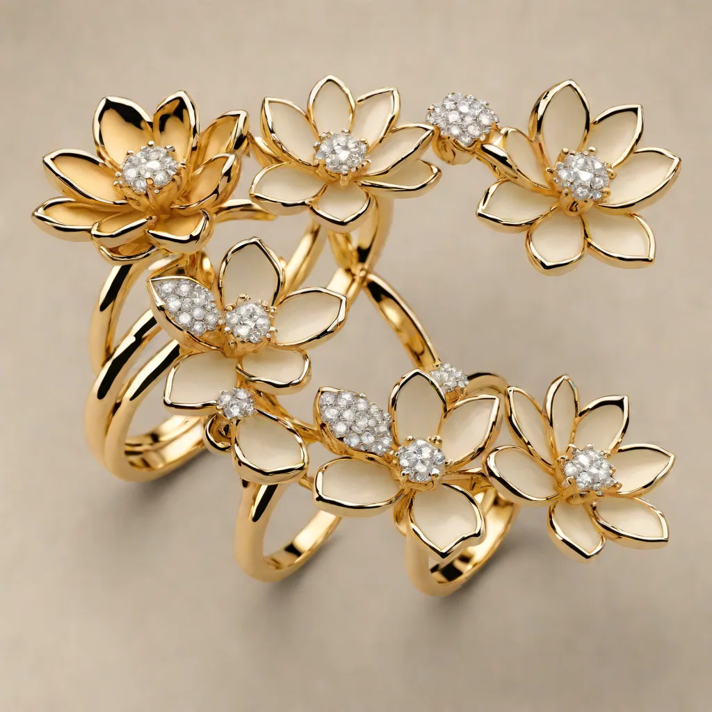 Van Cleef & Arpels Lotus Between the Finger Ring