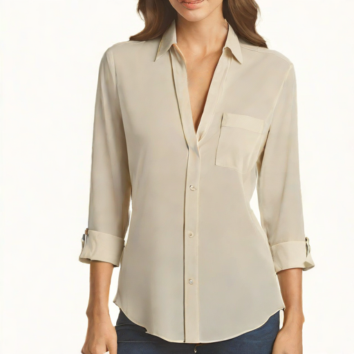 Vince Silk Button-Down Shirt