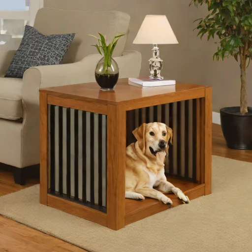 WoodTec Dog Crate End Table