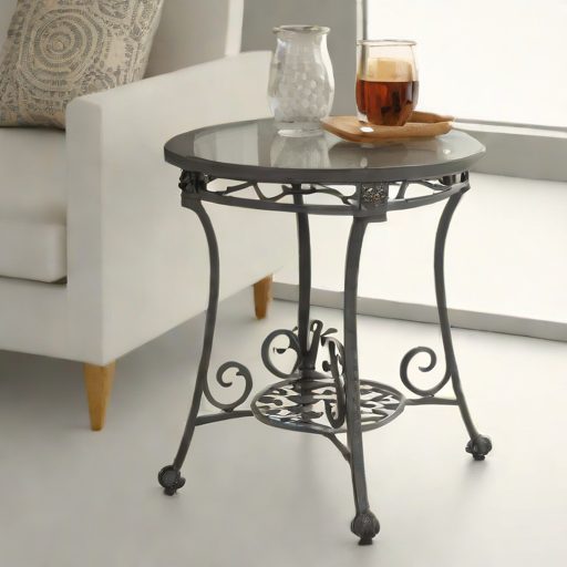 Wrought Iron Side Table
