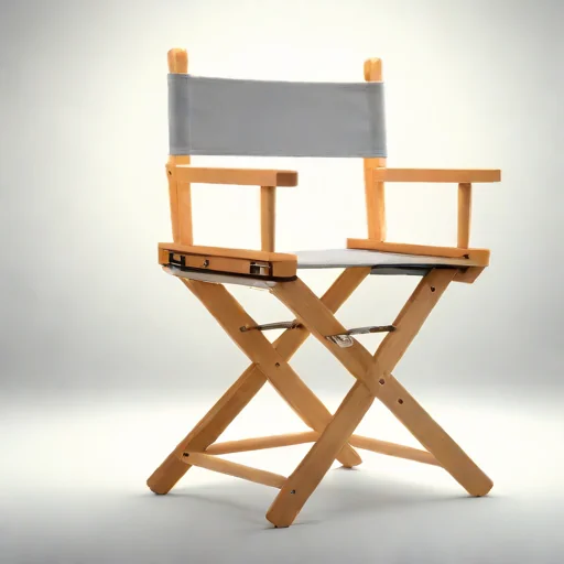 Wooden Director's Chair with Armrests