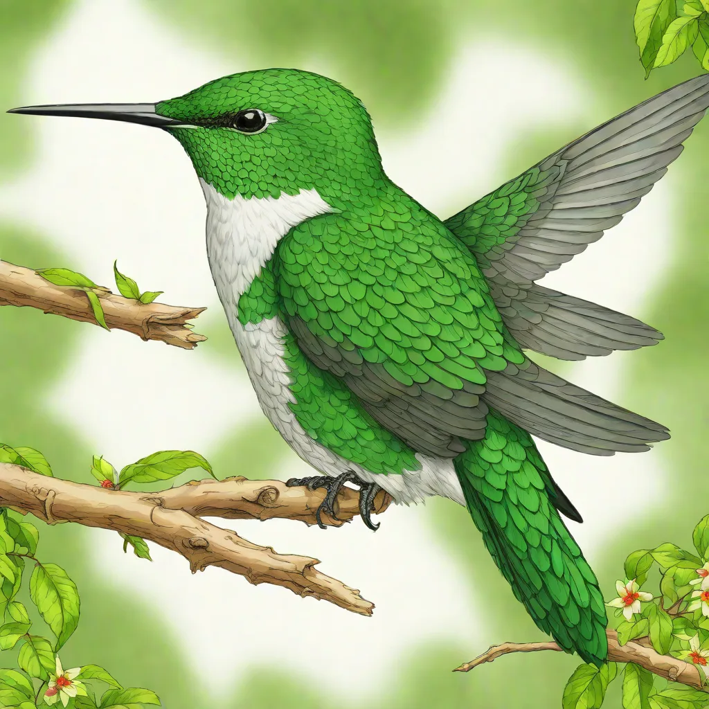 White-chested Emerald