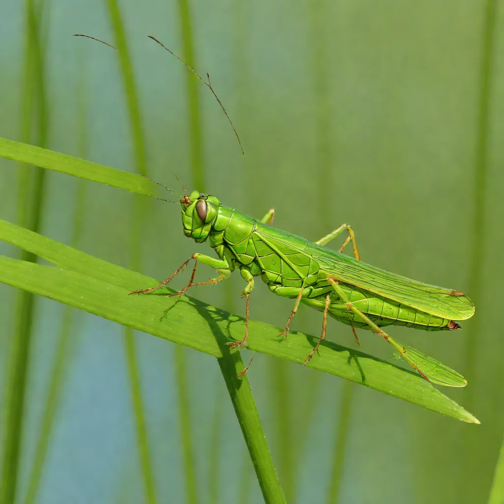 Water Meadow Grasshopper (Chorthippus montanus)