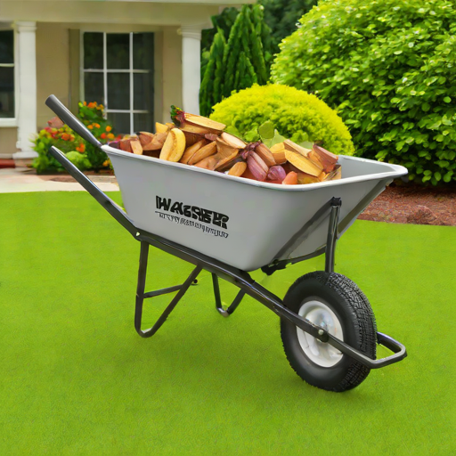 Wagner Industries WM1600W Heavy-Duty Wheelbarrow