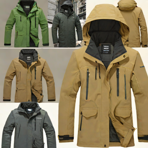 Wantdo Men's Waterproof Rain Jacket