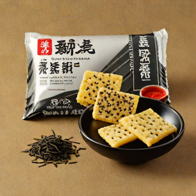 Yanagiya Black Sesame Rice Crackers