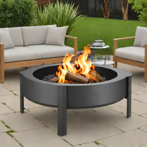 Yaheetech Outdoor Steel Fire Pit