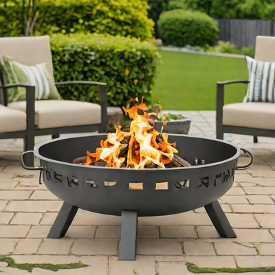 Yaheetech Outdoor Steel Fire Pit Bowl