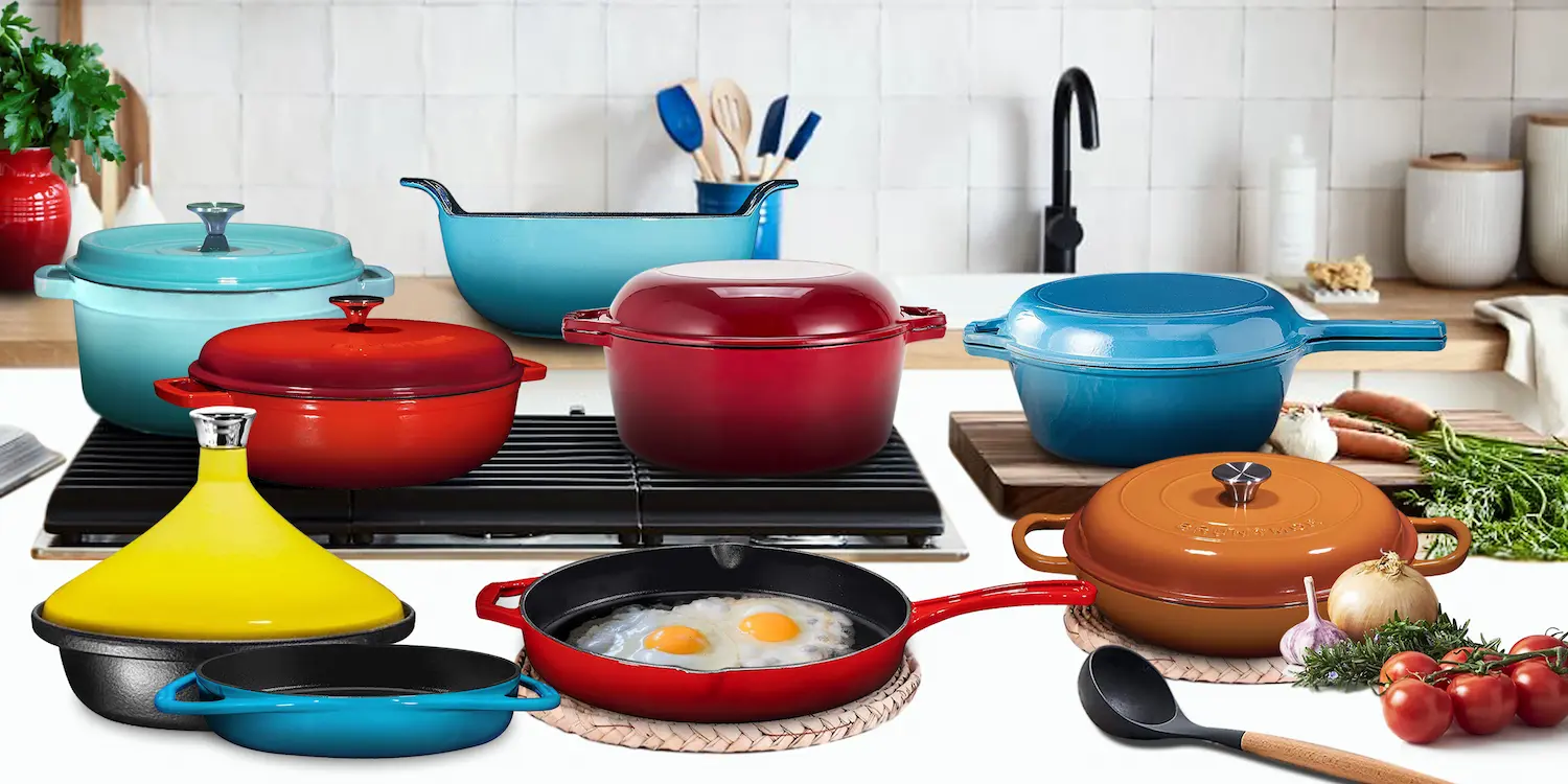 Bruntmor Enameled Cast Iron Skillet