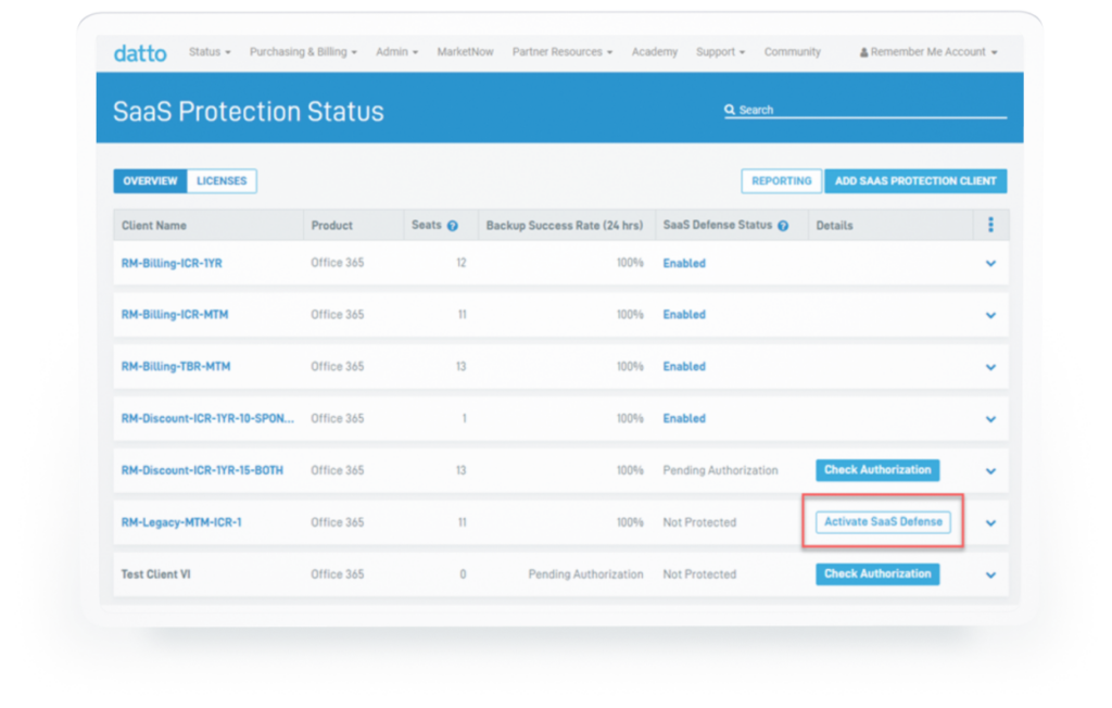 Datto SaaS Protection