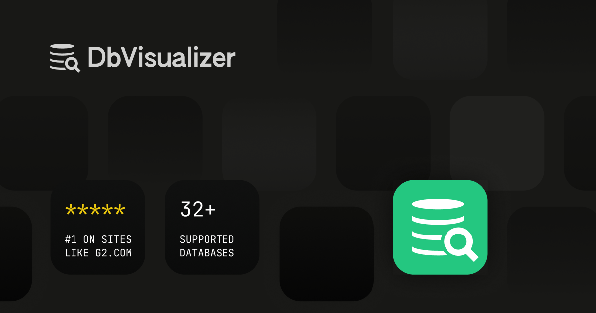 DBVisualizer