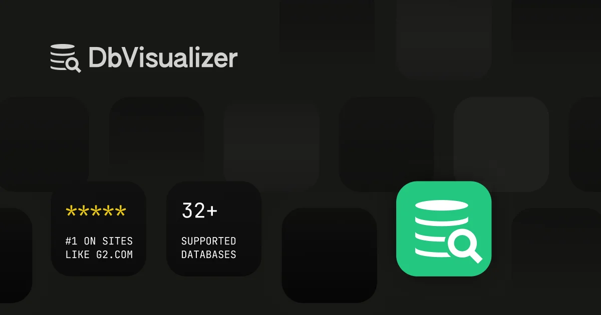 DBVisualizer