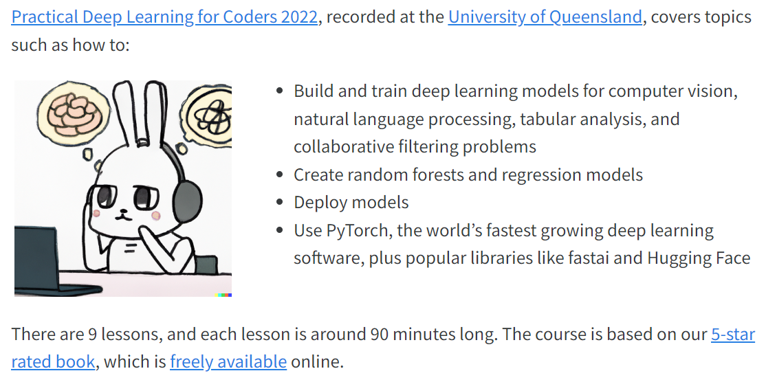 fast.ai Practical Deep Learning for Coders