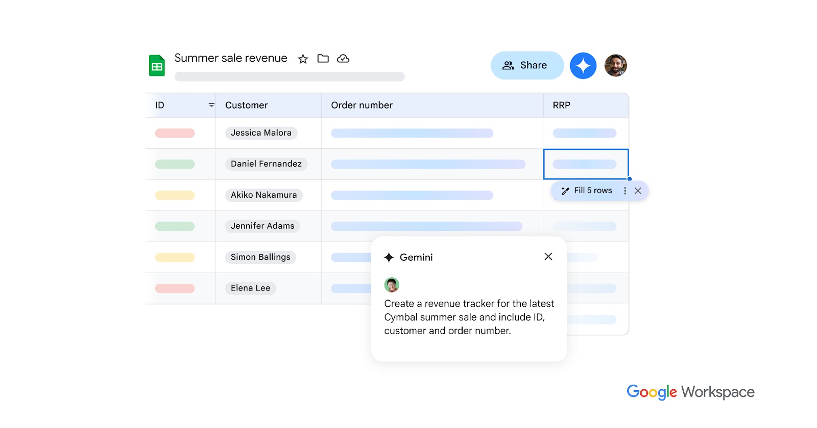Google Sheets Spreadsheet