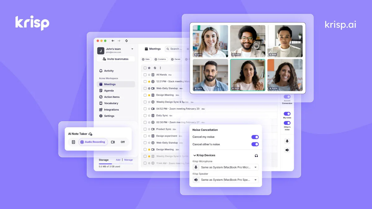 Krisp AI Meeting Assistant