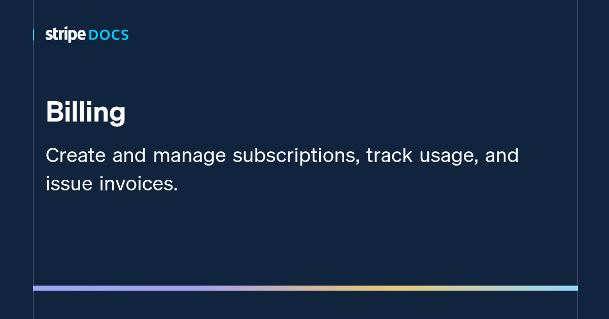 Stripe Billing API