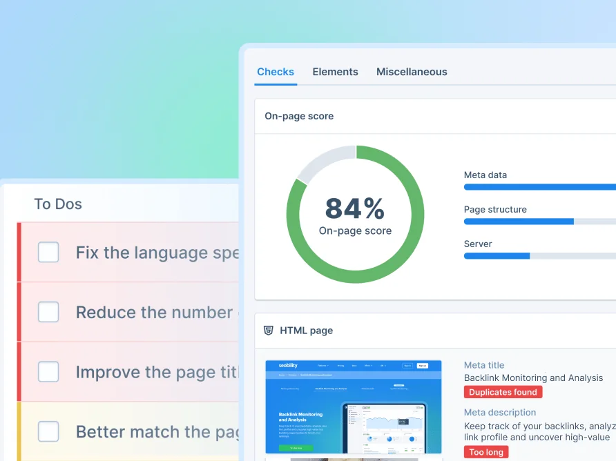 Seobility SEO Checker