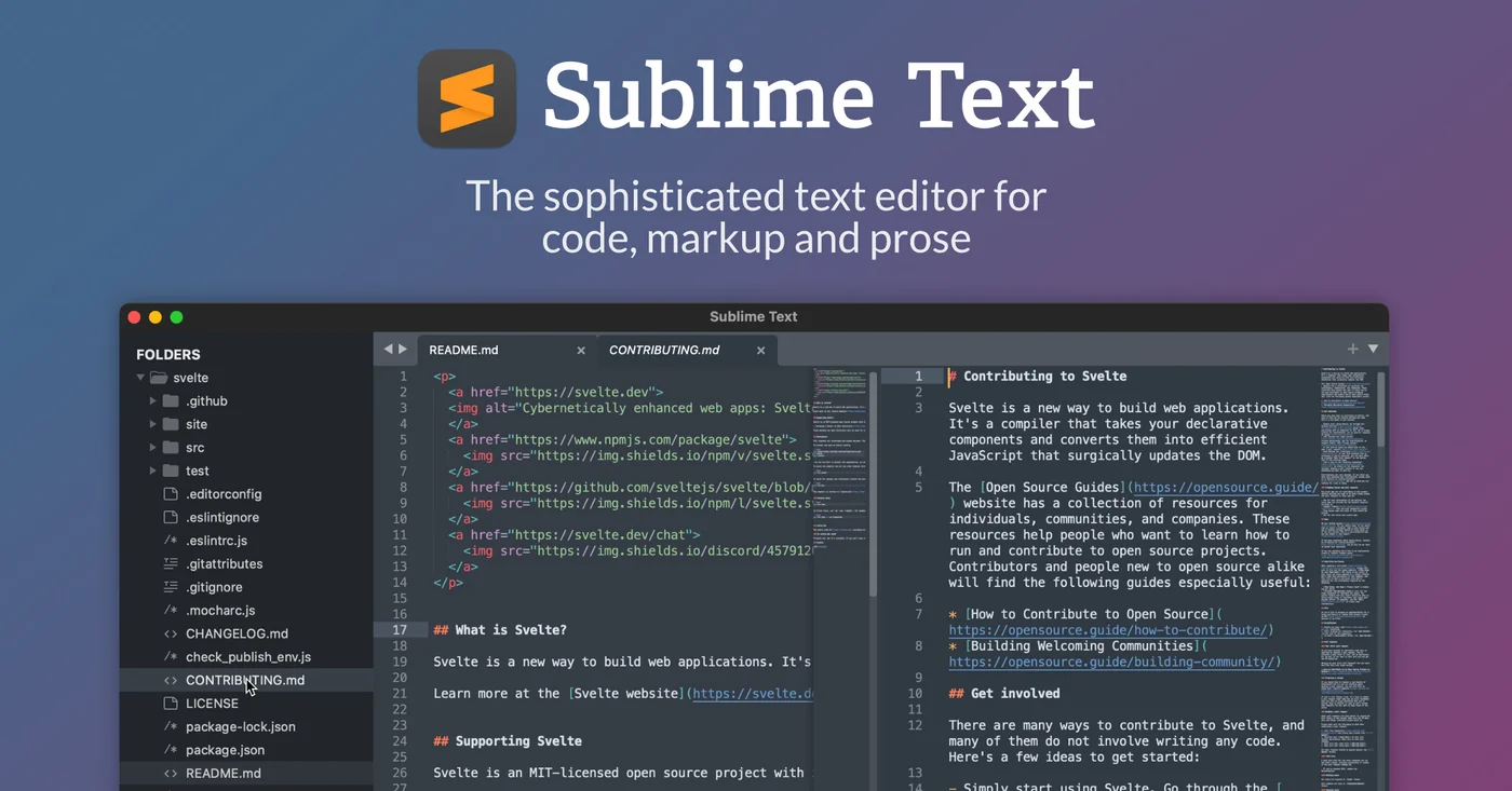 Sublime Text with Plugins