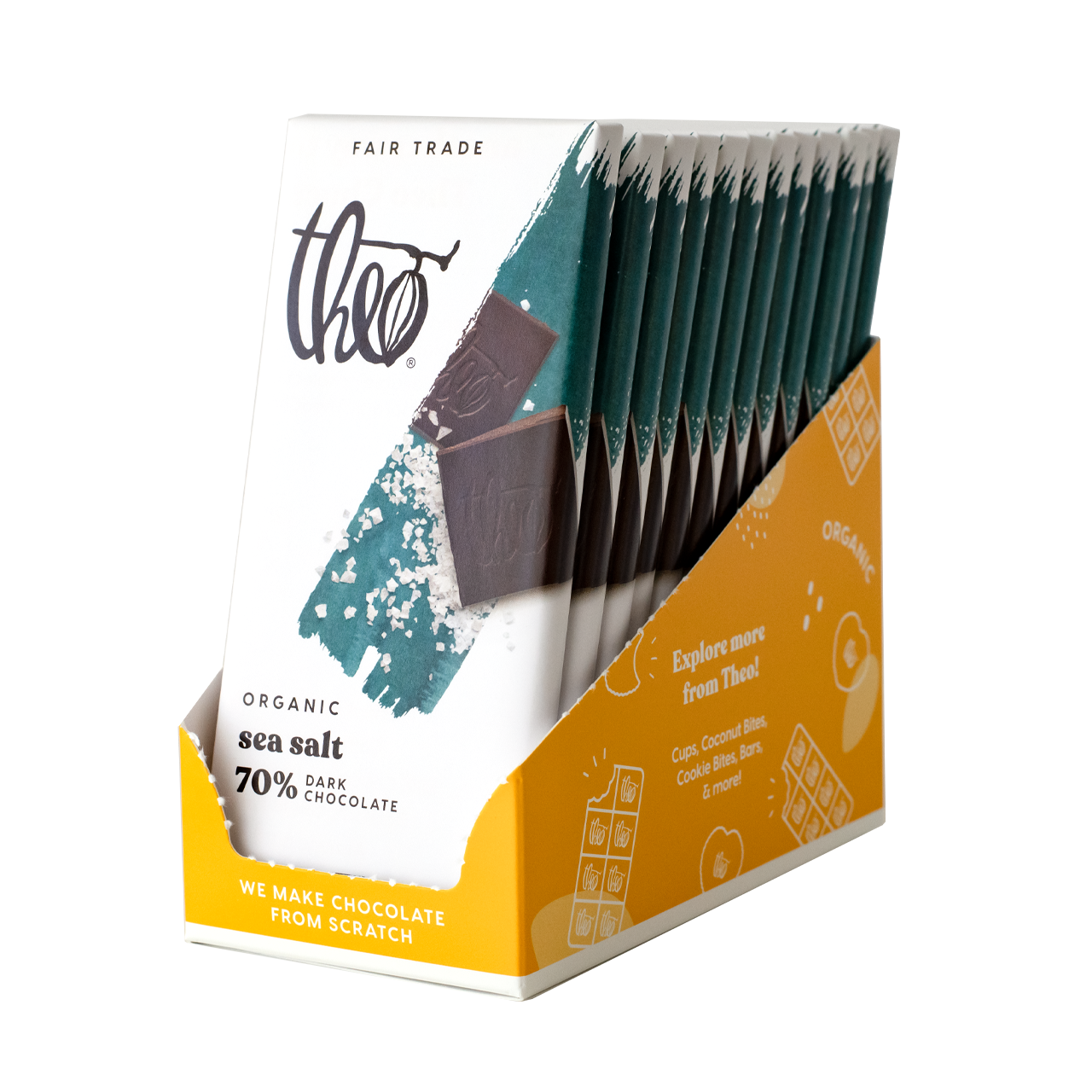 Theo Sea Salt 70% Dark Chocolate Bar