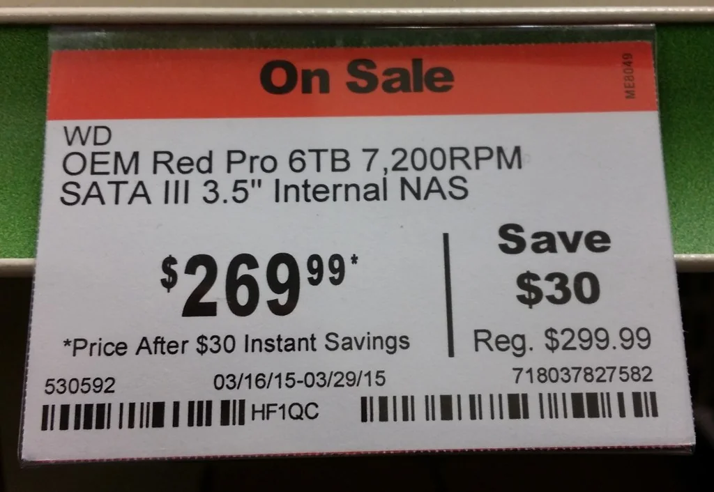 WD Red Pro 6TB
