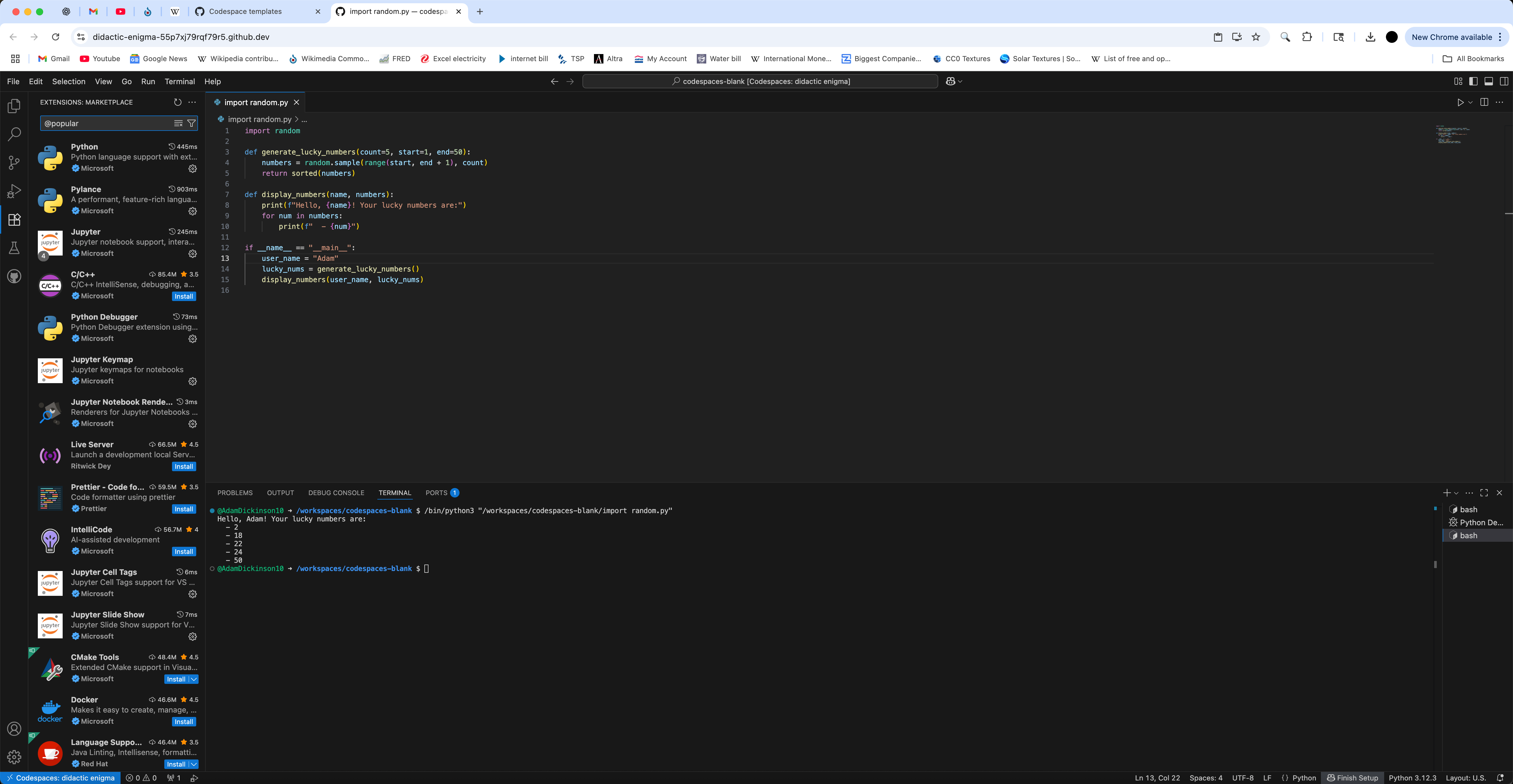 GitHub Codespaces