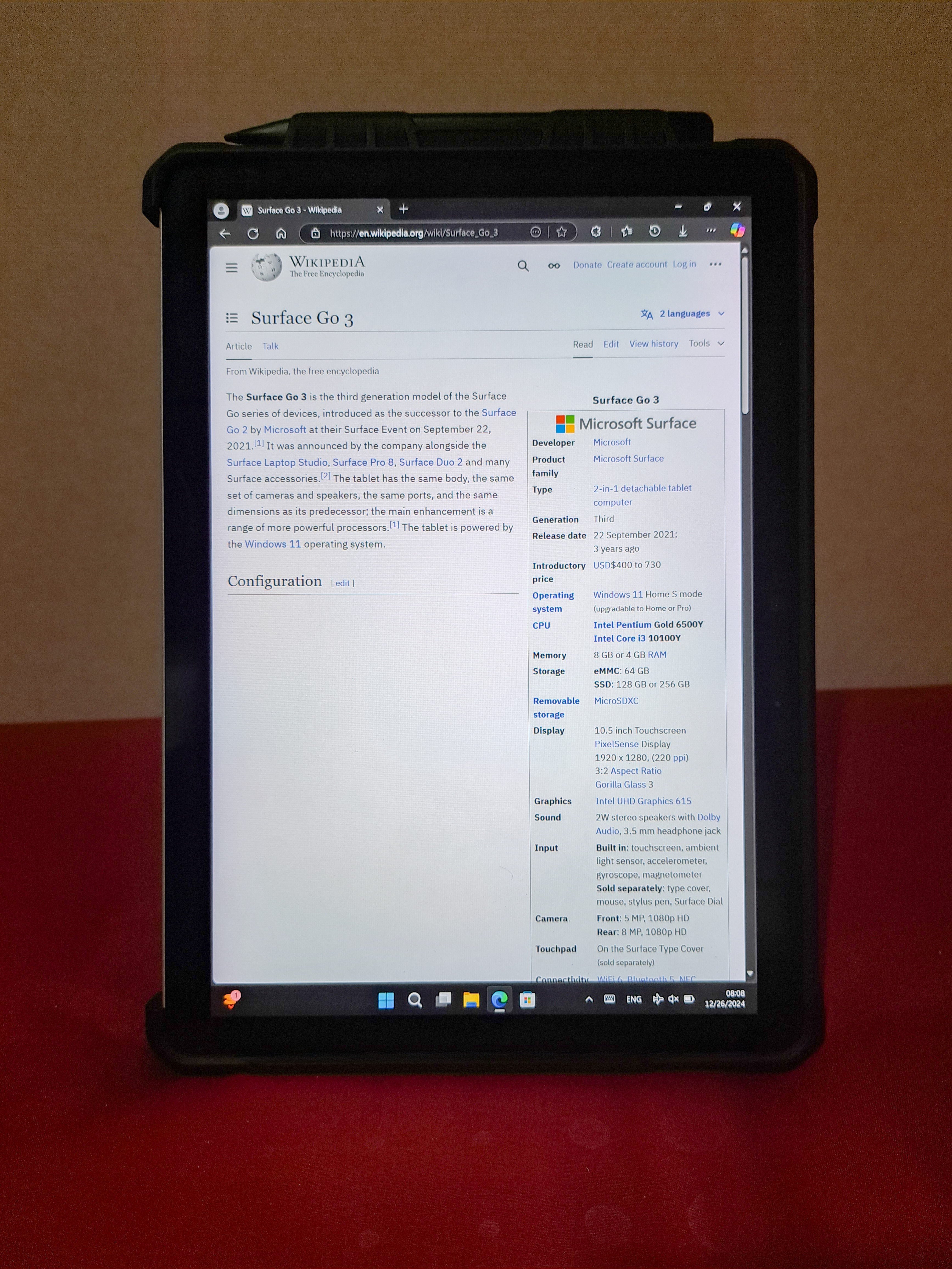 Microsoft Surface Go 3