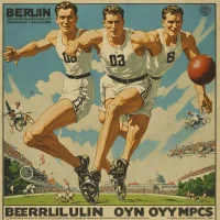 1936 Berlin Olympics Official Poster (Franz Würbel)