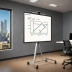 3M Mobile Ergonomic Whiteboard with Magnetic Surface
