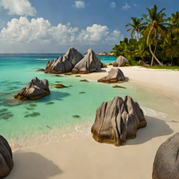 Anse Source d'Argent, La Digue, Seychelles (Caribbean influence)