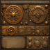 Antique Bronze Dice Set