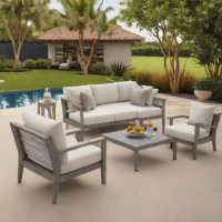 All-Weather Woven Resin Deep Seating Set