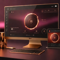 Applied Baton Indices (Rose Gold Plated)