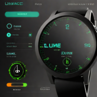 Applied Baton Indices (Black Ceramic with Lume)
