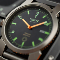Applied Baton Indices (Brushed Steel with Lume)