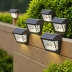 AILIAN Solar Fence Lights, 4-Pack