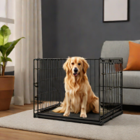 Amazon Basics 2-in-1 Collapsible Dog Crate