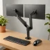 Amazon Basics Dual Monitor Stand, Lift Engine Arm Mount