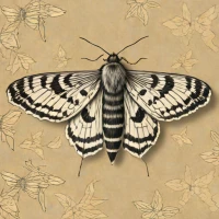 Argent and sable moth