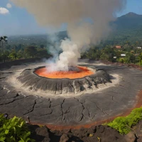 Agung fumaroles