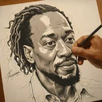 Alphonso Dunn Pen and Ink