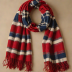 Anthropologie Plaid Wool Scarf